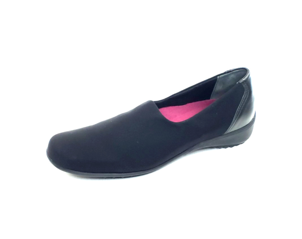 Munro Traveler Womens Slip On Comfort Walking Shoes Black Stretch Size 9M